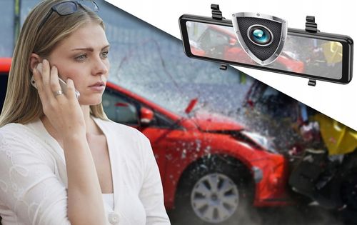 REJESTRATOR LUSTERKO 10,88 KAMERA COFANIA ANDROID CARPLAY 2K QHD KARTA 64GB na Arena.pl