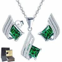 Millenium Srebrny Komplet Srebro 925 Cyrkonie