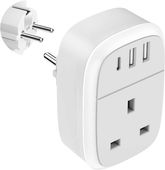 Adapter Wtyczki Europejskiej 32 W Port USB-C 20 W Dwa Porty USB