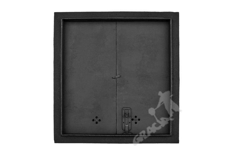 DRZWI B05 - 70X65 CM + TERMOMETR 0-250°C ŻELIWNE DO WĘDZARNI CHLEBOWE zdjęcie 3