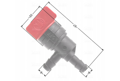 ZAWÓR PALIWA B&S 1/4 CALA / 90' / PRZEPŁYWOWY na Arena.pl