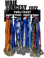 Wieszak na medale MOJE SUKCESY 2022 twoje imię dowolny tekst 291.1