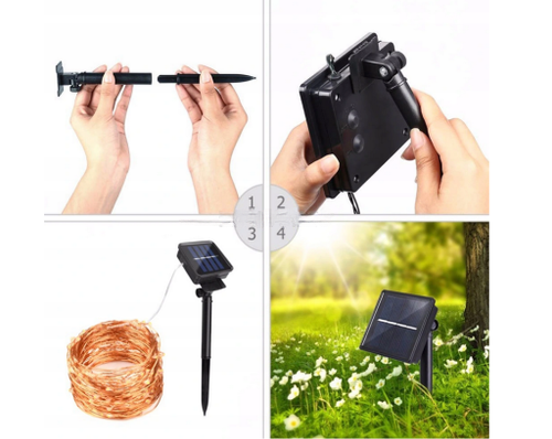 Łańcuch świetlny solarny 10m 1 na Arena.pl