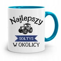 Dla Sołtysa Kubek Błękitny Najlepszy W Okolicy Z Nadrukiem Ze Zdjęciem