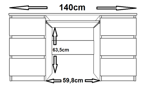 biurko ROCK  C6 140x50 w.75 na Arena.pl