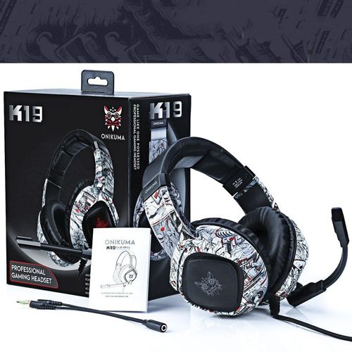 ONIKUMA K19 CAMO SŁUCHAWKI GAMINGOWE NAUSZNE PRZEWODOWE Z MIKROFONEM RGB na Arena.pl