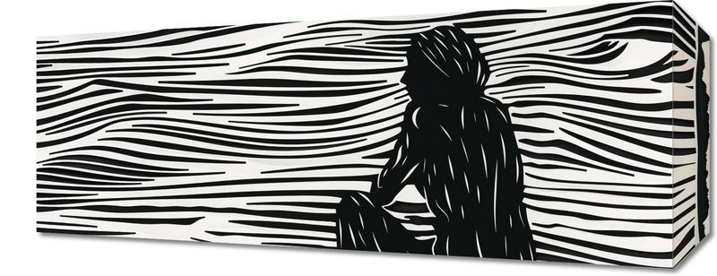 Obraz 50x20cm Złożone Fluidalne Linie zdjęcie 1
