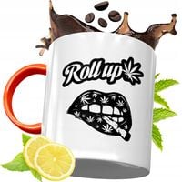 Kubek Pomarańczowy Dla Palacza Prezent Z Nadrukiem Ze Zdjęciem