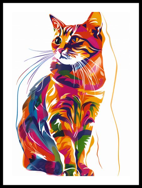 Plakat 39,5x55cm Nasycony Kot zdjęcie 3