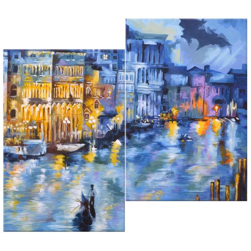 Obraz Płótno 80X70 Wenecja Nocą na Arena.pl