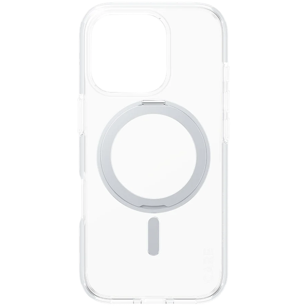panzerglass feature case transparent w. silver kickstand & magsafe zdjęcie 2