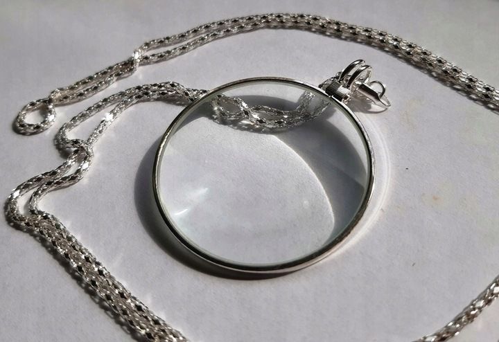 NASZYJNIK, WISIOREK PRZYWIESZKA - LUPA DLA SENIORA, MONOKL, POWIĘKSZENIE x5 zdjęcie 6