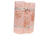 Pościel haftowana z prześcieradłem 160x200 łosoś