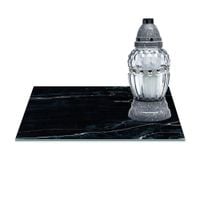 SZKLANA PODSTAWKA POD ZNICZE 40x30cm Marmur 36b