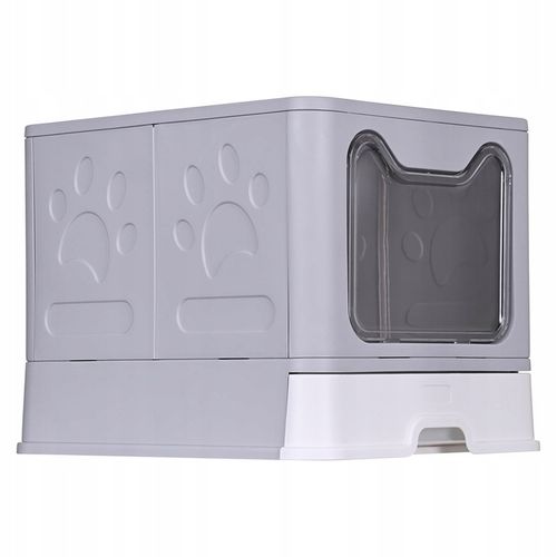 Kuweta dla kota zamknięta duża XL z szufladą i łopatką na żwirek DIAMENTIQ na Arena.pl