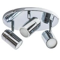 Natynkowa lampa sufitowa Noemie chromowana do łazienki