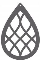 Zawieszka dekor ozdoba ażurowa dekoracja Z15 szary