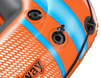 BESTWAY dmuchany PONTON 246 x 122 cm + 2 WIOSŁA + POMPKA + ŁATKA NAPRAWCZA