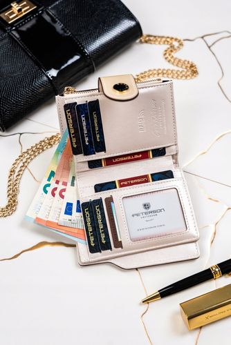 pojemny portfel damski ze skóry ekologicznej - peterson na Arena.pl