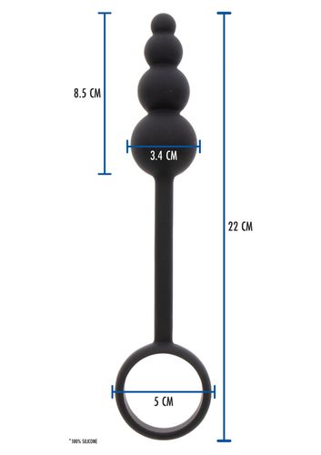 anal snake plug & penis ring black na Arena.pl