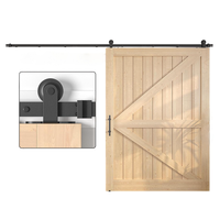 System Drzwi Przesuwanych Barn Door Loft Szyna Czarny Zestaw 396 cm