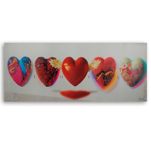 Deco Panel, Kolorowe serca 95x33 na Arena.pl