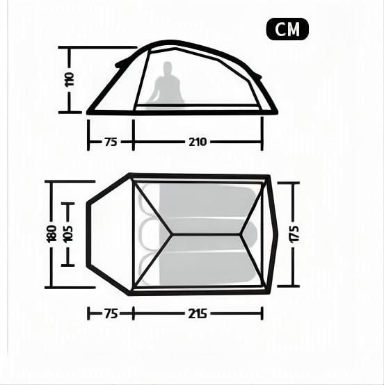 LEKKI NAMIOT CLOUD UP 3 20D UPDATED NATUREHIKE zdjęcie 5