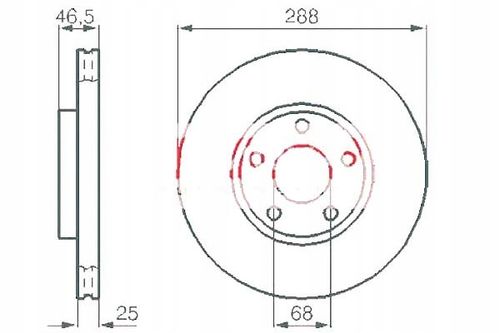 TARCZA HAM PRZOD 288X25 V na Arena.pl
