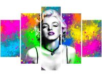 70 100CM OBRAZ 5 ELEM MARYLIN MONROE DRUK PŁÓTNO