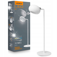 Lampka biurkowa nocna 3w1 VIDEX LED 3W aku 1800mAh 3000K-5500K 300lm