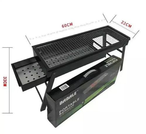 GRILL TURYSTYCZNY SKŁADANY OGRODOWY PRZENOŚNY KEMPINGOWY WĘGLOWY DUŻY 60CM na Arena.pl