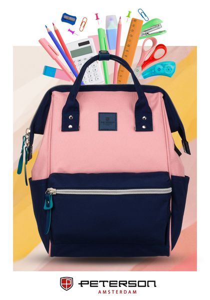 plecak ptn 8118-5947 pink-navy zdjęcie 14