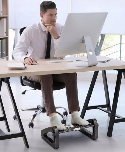 PODNÓŻEK BIUROWY PODSTAWA PLATFORMA POD STOPY REGULOWANY 6X ANTYPOŚLIZGOWY na Arena.pl