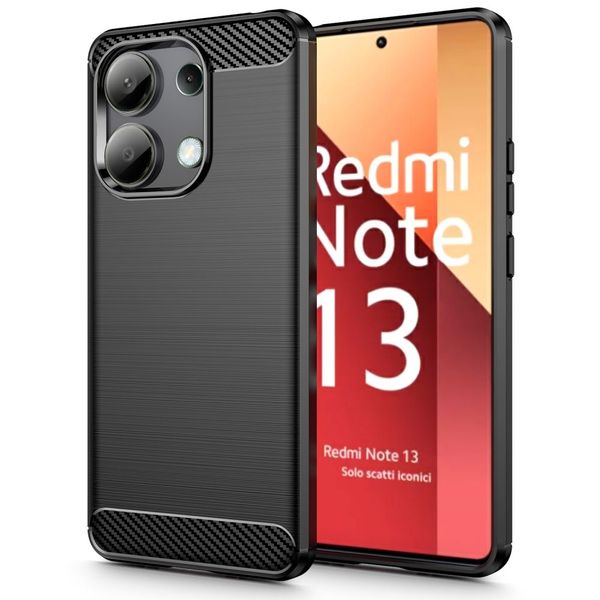 TECH-PROTECT TPUCARBON XIAOMI REDMI NOTE 13 4G / LTE BLACK zdjęcie 1