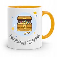 Kubek Żółty Dla Barmana Taki Barman To Skarb Z Nadrukiem Ze Zdjęciem