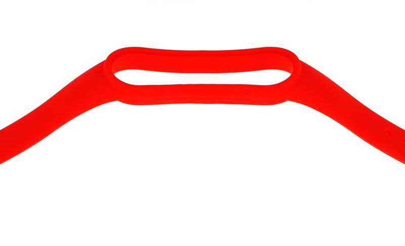 Pasek silikonowy do Xiaomi 5/6 - czerwony zdjęcie 5