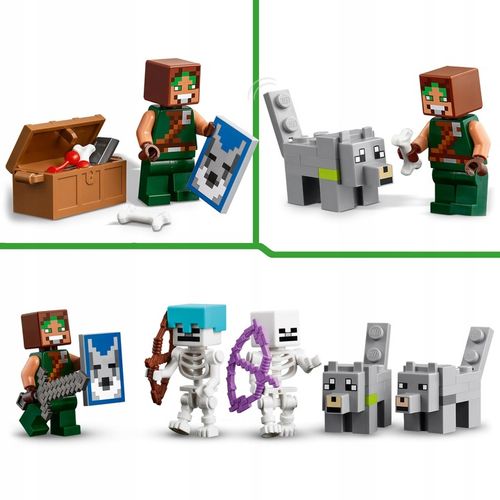 LEGO Minecraft 21261 Wilcza Twierdza Zamek Treser Wilków 2x Szkielet 2xWilk na Arena.pl