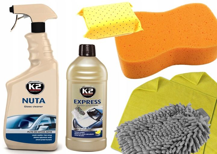 DUŻY Zestaw do mycia samochodu 7 elementów zdjęcie 1
