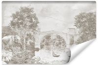 Fototapeta Widok Na Stary MOST Pejzaż Miasto Styl Retro 300cm x 210cm