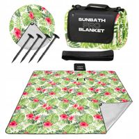 KOC piknikowy SUN PRO 200x200cm IZOLACJA PLAŻOWY z uchwytem PASEK ŚLEDZIE