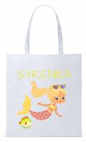 Dla Dzieci Syna Córki Torba Eco Biała Shopper Z Nadrukiem Ze Zdjęciem