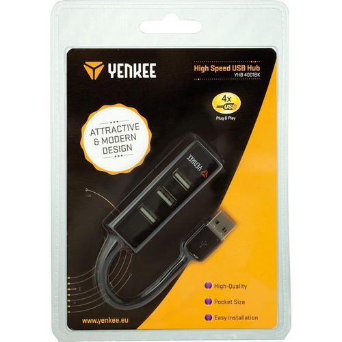 Hub 4xUSB2 Yenkee YHB 4001BK na Arena.pl
