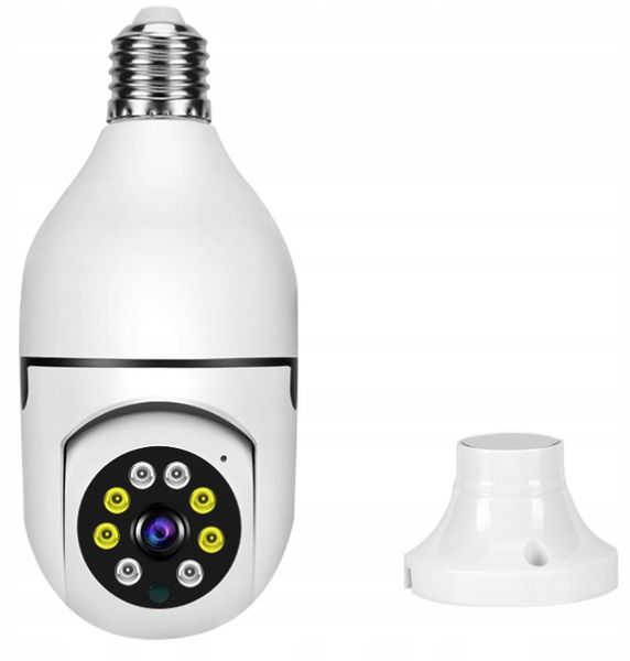Mini Kamera WiFi w Żarówce Wewnętrzna Android Iphone Obrotowa Żarówka zdjęcie 10
