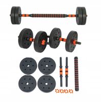 Hantle 10kg 2x5kg REGULOWANE | GRYF SZTANGA ZACISKI | HANTLE BITUMICZNE