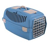 Transporter dla psa kota Stefanplast Gulliver 2 plastikowe drzwi niebieski