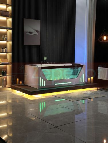 Wanna z hydromasażem EBX-7066 white prostokątna 170cmx78cmx61cm Wodosp na Arena.pl