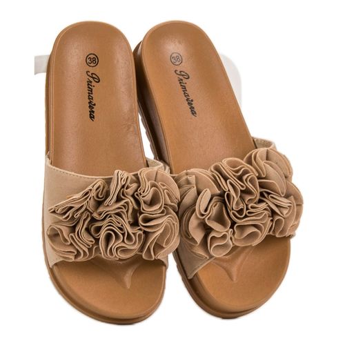 Beżowe Klapki r.40 na Arena.pl