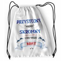 Plecak Dla Brata Sportowy Szkolny Worek Torba Z Nadrukiem Ze Zdjęciem