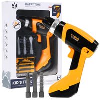 Elektryczna Wkrętarka Dla Dzieci 3+ Odgłosy + Obrotowe Wiertło + 3 Wymienne