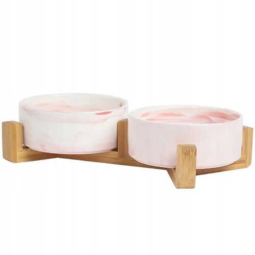 MISKA dla psa kota PODWÓJNA CERAMICZNA 2 x 400ml na Arena.pl